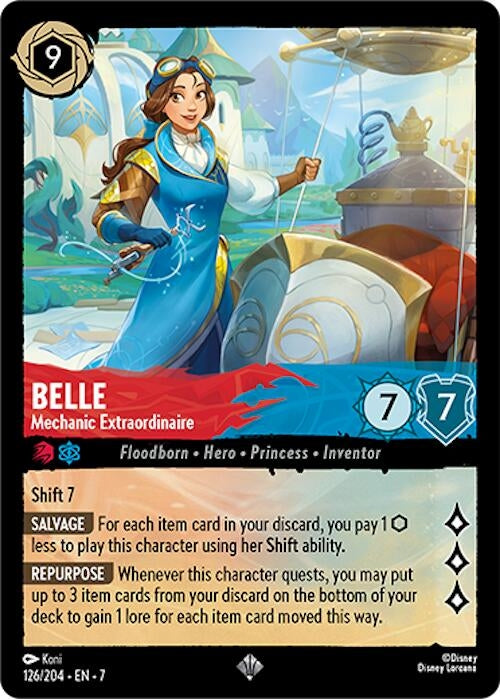 Image for Belle - Mechanic Extraordinaire (126/204) (Archazia's Island) - Disney Lorcana