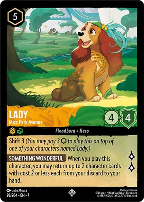 Image for Lady - Miss Park Avenue (28/204) (Archazia's Island) - Disney Lorcana