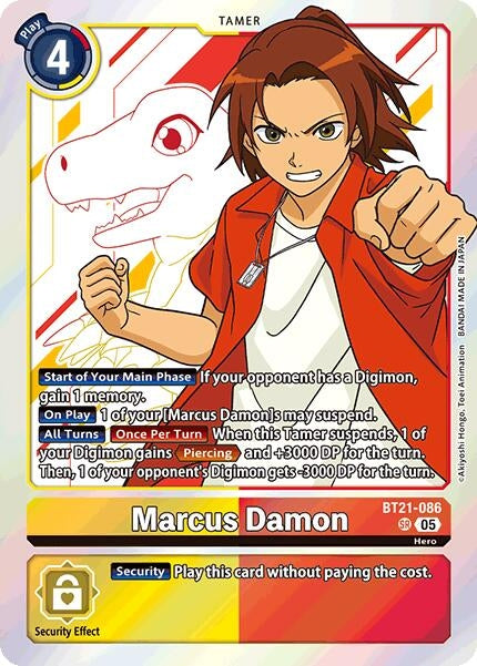 Image for Marcus Damon (BT21-086 SR) (World Convergence) - Digimon Card Game
