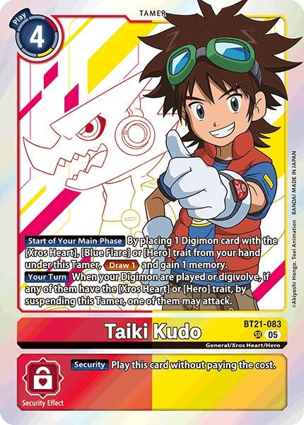 Image for Taiki Kudo (BT21-083 SR) (World Convergence) - Digimon Card Game