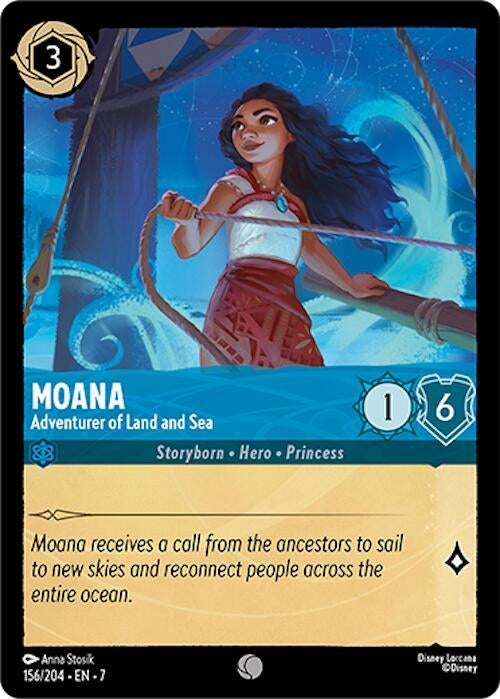 Image for Moana - Adventurer of Land and Sea (156/204) (Archazia's Island) - Disney Lorcana