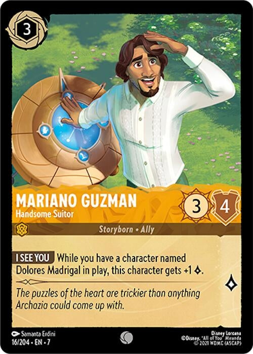 Image for Mariano Guzman - Handsome Suitor (16/204) (Archazia's Island) - Disney Lorcana
