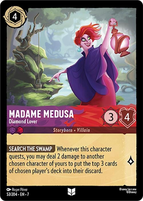 Image for Madame Medusa - Diamond Lover (53/204) (Archazia's Island) - Disney Lorcana