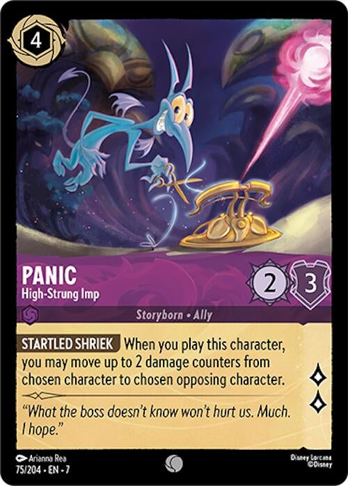 Image for Panic - High-Strung Imp (75/204) (Archazia's Island) - Disney Lorcana