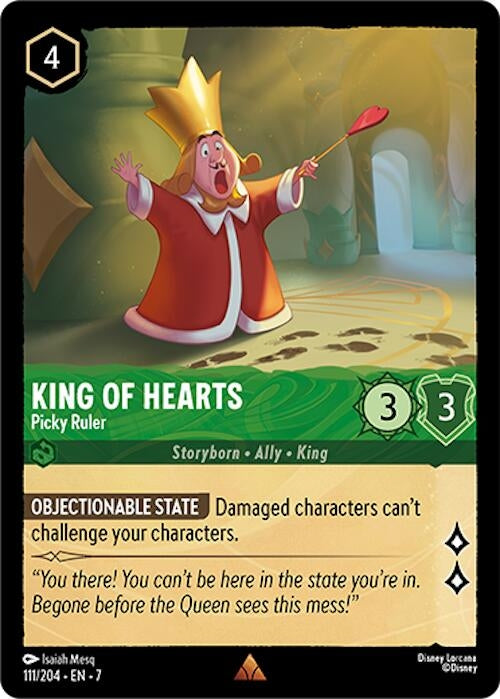 Image for King of Hearts - Picky Ruler (111/204) (Archazia's Island) - Disney Lorcana