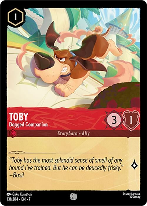 Image for Toby - Dogged Companion (131/204) (Archazia's Island) - Disney Lorcana