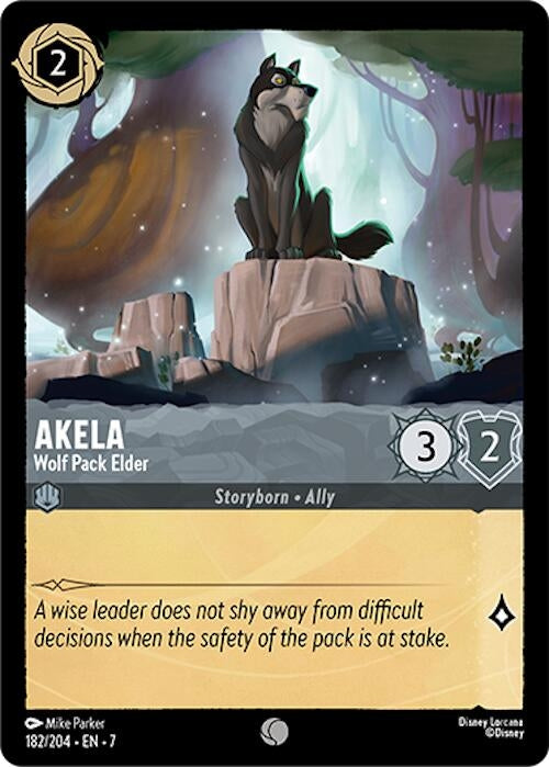 Image for Akela - Wolf Pack Elder (182/204) (Archazia's Island) - Disney Lorcana