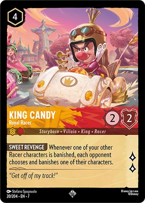 Image for King Candy - Royal Racer (20/204) (Archazia's Island) - Disney Lorcana