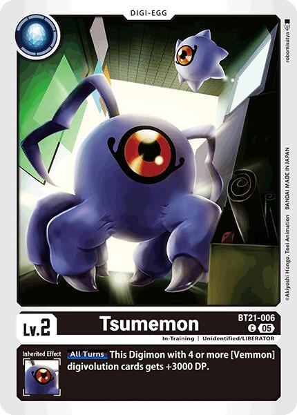 Image for Tsumemon (BT21-006 C) (World Convergence) - Digimon Card Game