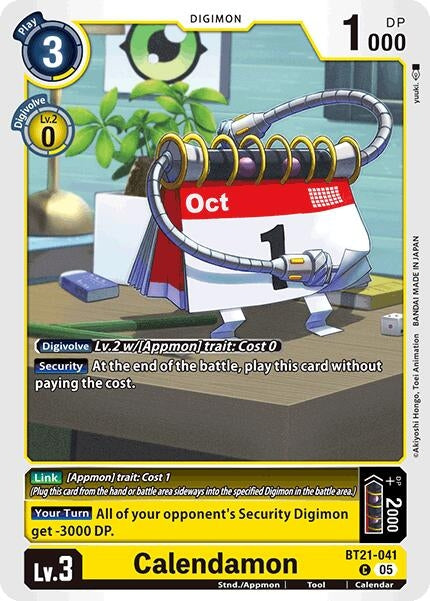 Image for Calendamon (BT21-041 C) (World Convergence) - Digimon Card Game