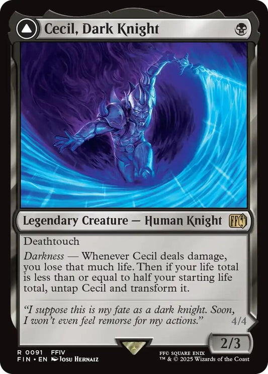 Image for Cecil, Dark Knight (91) (FINAL FANTASY) - Magic: The Gathering