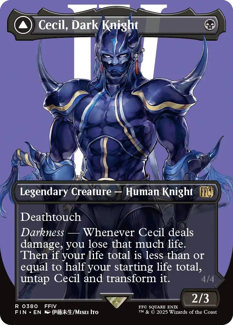 Image for Cecil, Dark Knight (Borderless) (380) (FINAL FANTASY) - Magic: The Gathering