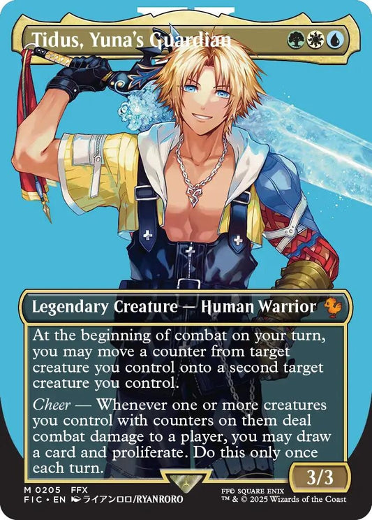 Image for Tidus, Yuna's Guardian (Borderless) (205) (Commander: FINAL FANTASY) - Magic: The Gathering