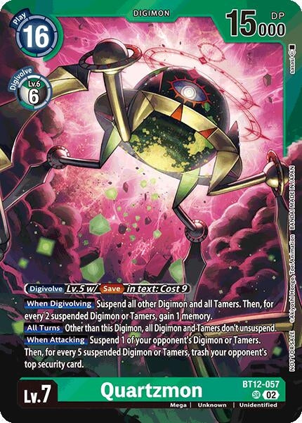 Image for Quartzmon (Special Event Pack 2025) (BT12-057 SR) (Across Time) - Digimon Card Game