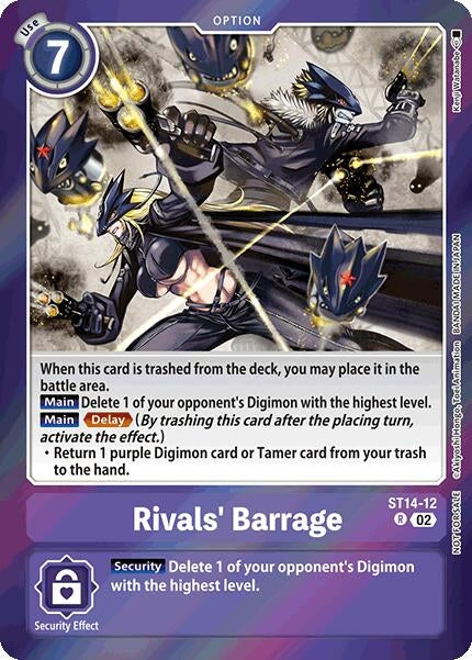 Image for Rivals' Barrage (Special Event Pack 2025) (ST14-12 R) (Starter Deck 14: Beelzemon Advanced Deck Set) - Digimon Card Game