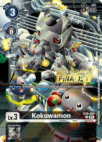 Image for Kokuwamon (2025 Regionals Finalist) (BT8-059 C) (New Awakening) - Digimon Card Game
