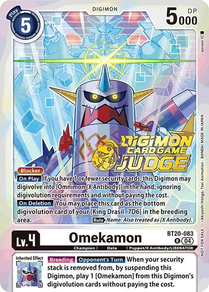 Image for Omekamon (Judge Pack 2025 Wave 1) (BT20-083 R) (Release Special Booster 2.5) - Digimon Card Game