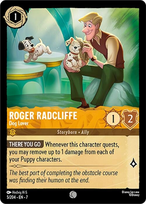Image for Roger Radcliffe - Dog Lover (5/204) (Archazia's Island) - Disney Lorcana