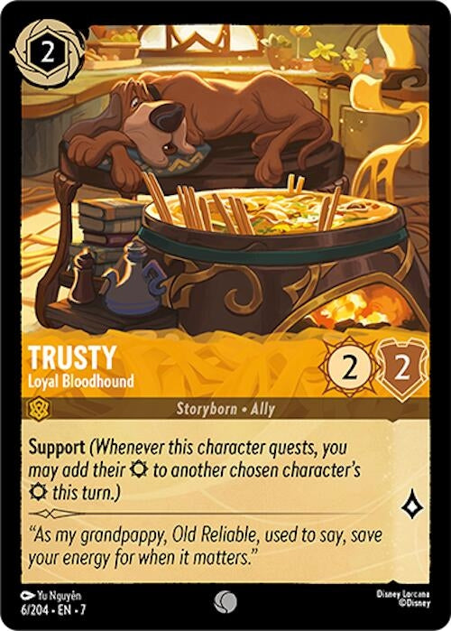 Image for Trusty - Loyal Bloodhound (6/204) (Archazia's Island) - Disney Lorcana
