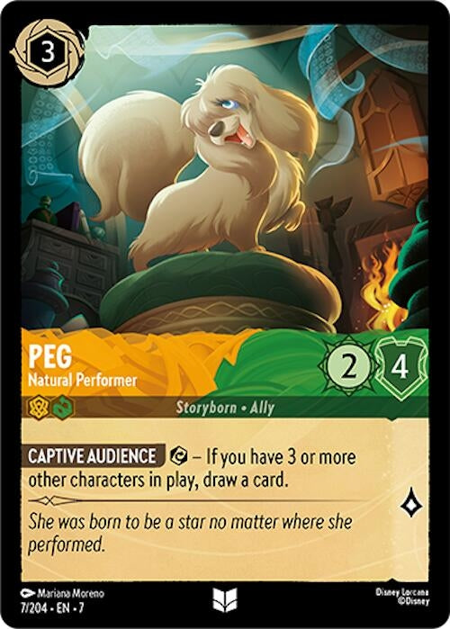 Image for Peg - Natural Performer (7/204) (Archazia's Island) - Disney Lorcana