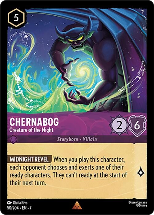 Image for Chernabog - Creature of the Night (50/204) (Archazia's Island) - Disney Lorcana