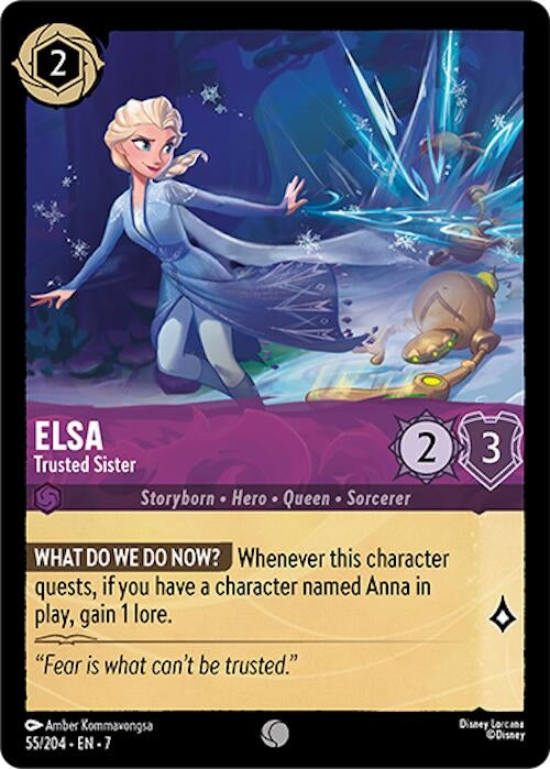 Image for Elsa - Trusted Sister (55/204) (Archazia's Island) - Disney Lorcana