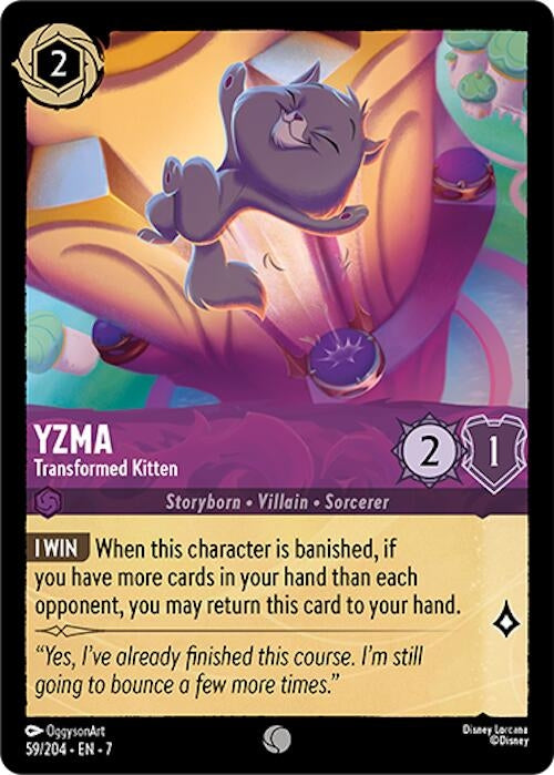 Image for Yzma - Transformed Kitten (59/204) (Archazia's Island) - Disney Lorcana