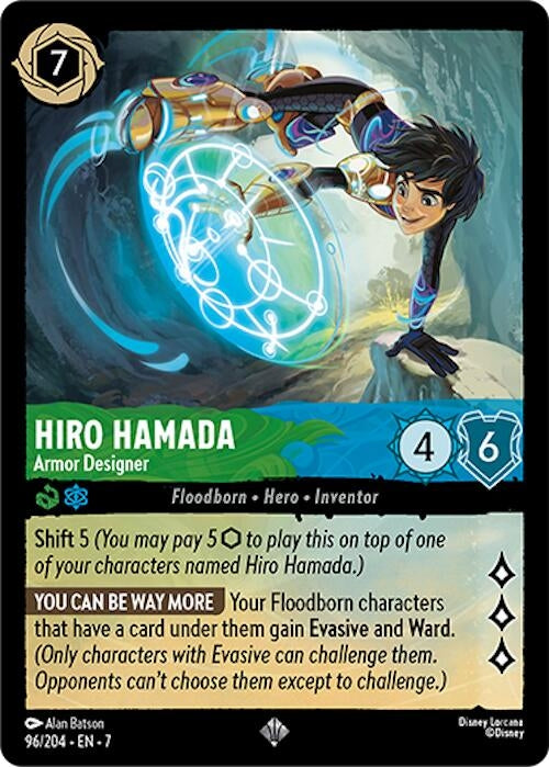 Image for Hiro Hamada - Armor Designer (96/204) (Archazia's Island) - Disney Lorcana