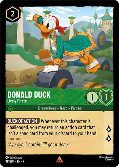 Image for Donald Duck - Lively Pirate (98/204) (Archazia's Island) - Disney Lorcana