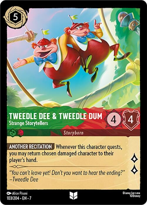 Image for Tweedledee & Tweedledum - Strange Storytellers (103/204) (Archazia's Island) - Disney Lorcana