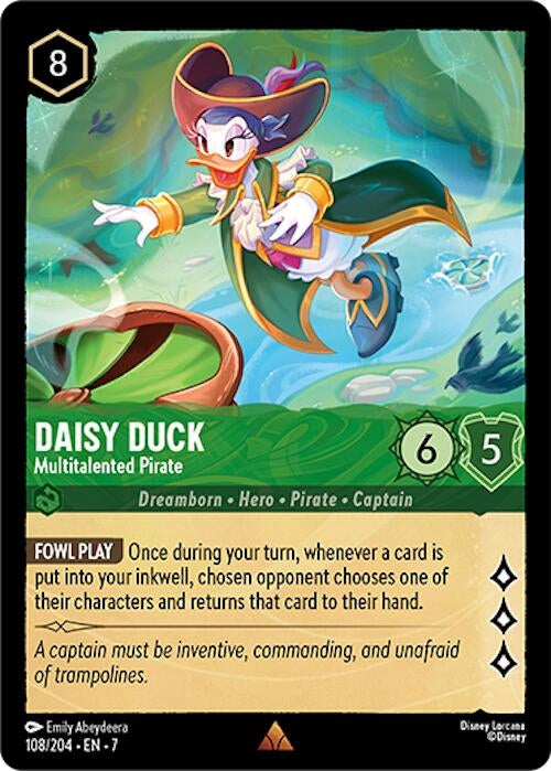 Image for Daisy Duck - Multitalented Pirate (108/204) (Archazia's Island) - Disney Lorcana