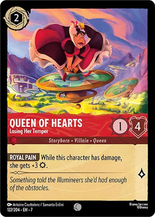 Image for Queen of Hearts - Losing Her Temper (122/204) (Archazia's Island) - Disney Lorcana