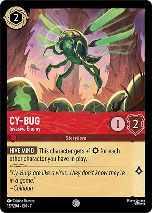 Image for Cy-Bug - Invasive Enemy (127/204) (Archazia's Island) - Disney Lorcana