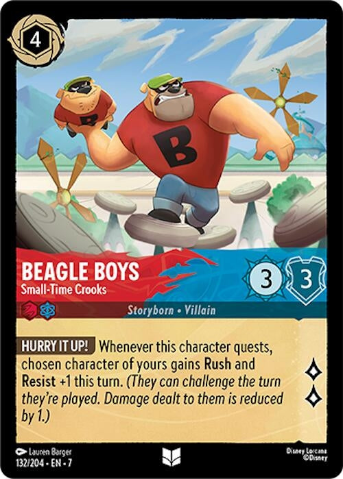 Image for Beagle Boys - Small-Time Crooks (132/204) (Archazia's Island) - Disney Lorcana