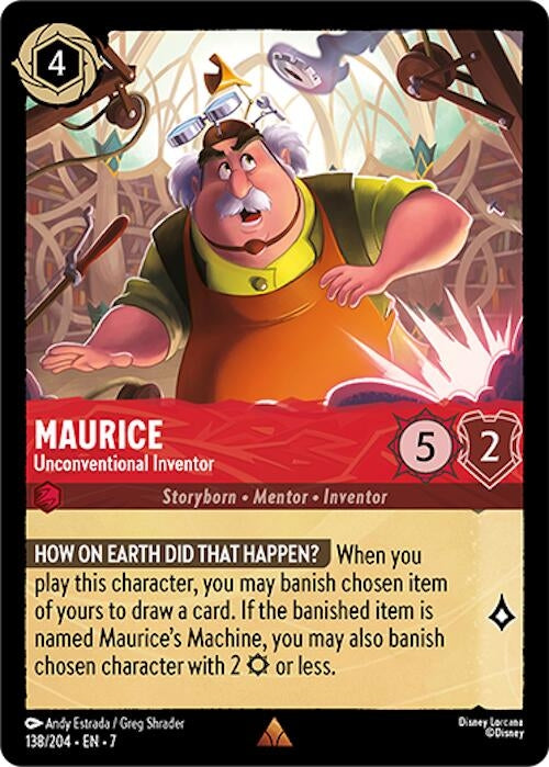 Image for Maurice - Unconventional Inventor (138/204) (Archazia's Island) - Disney Lorcana