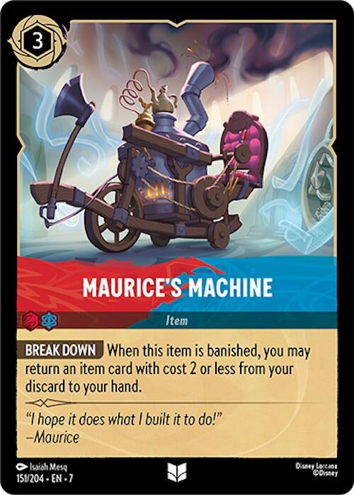 Image for Maurice's Machine (151/204) (Archazia's Island) - Disney Lorcana