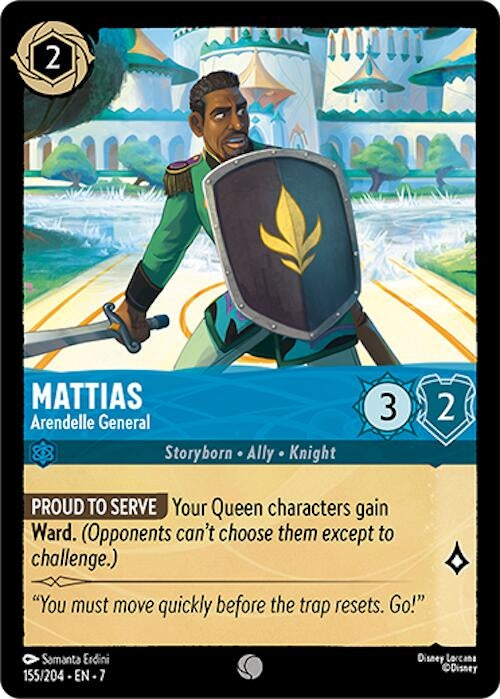 Image for Mattias - Arendelle General (155/204) (Archazia's Island) - Disney Lorcana