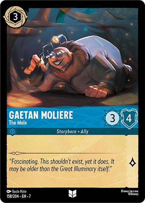 Image for Gaetan Moliere - The Mole (158/204) (Archazia's Island) - Disney Lorcana