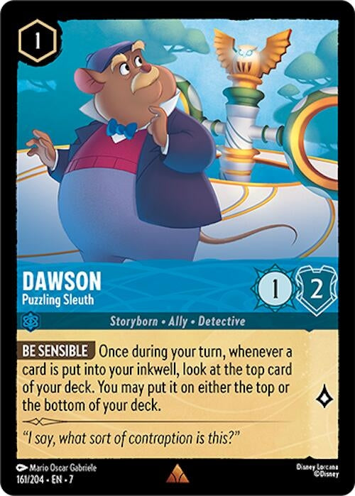 Image for Dawson - Puzzling Sleuth (161/204) (Archazia's Island) - Disney Lorcana