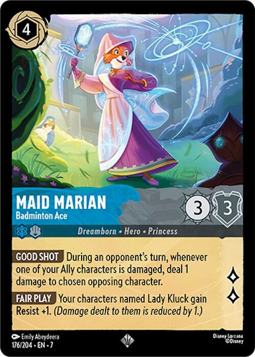 Image for Maid Marian - Badminton Ace (176/204) (Archazia's Island) - Disney Lorcana
