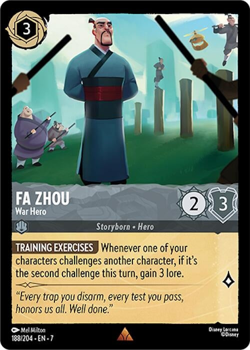 Image for Fa Zhou - War Hero (188/204) (Archazia's Island) - Disney Lorcana