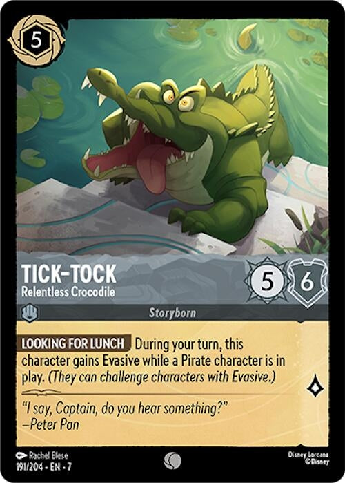 Image for Tick-Tock - Relentless Crocodile (191/204) (Archazia's Island) - Disney Lorcana