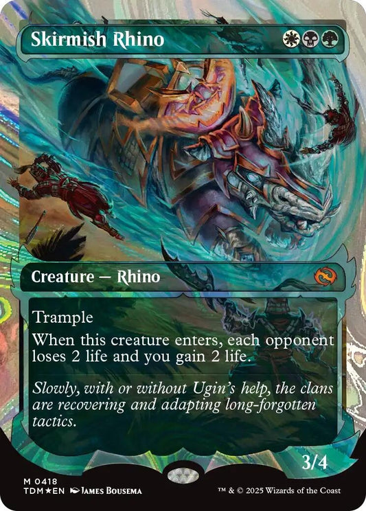 Image for Skirmish Rhino (Showcase) (Halo Foil) (418) (Tarkir: Dragonstorm) - Magic: The Gathering