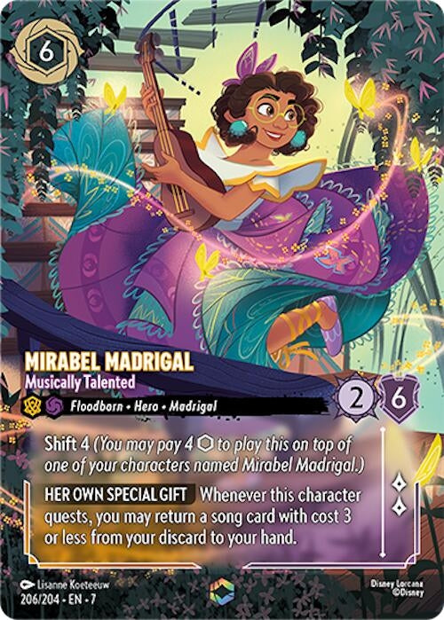Image for Mirabel Madrigal - Musically Talented (Enchanted) (206/204) (Archazia's Island) - Disney Lorcana