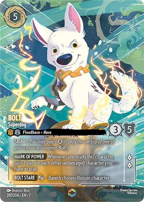 Image for Bolt - Superdog (Enchanted) (207/204) (Archazia's Island) - Disney Lorcana