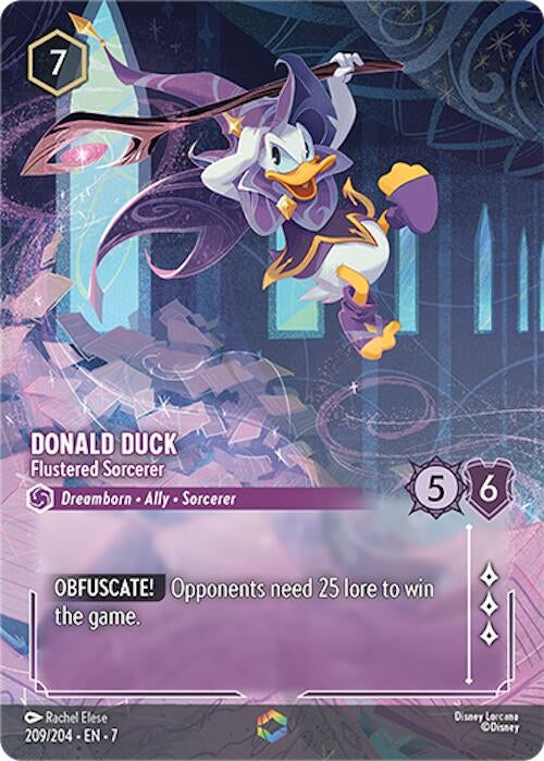 Image for Donald Duck - Flustered Sorcerer (Enchanted) (209/204) (Archazia's Island) - Disney Lorcana
