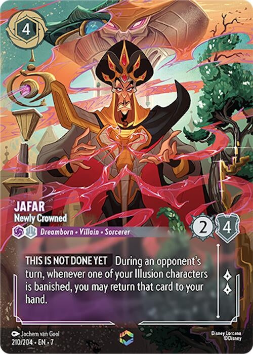 Image for Jafar - Newly Crowned (Enchanted) (210/204) (Archazia's Island) - Disney Lorcana