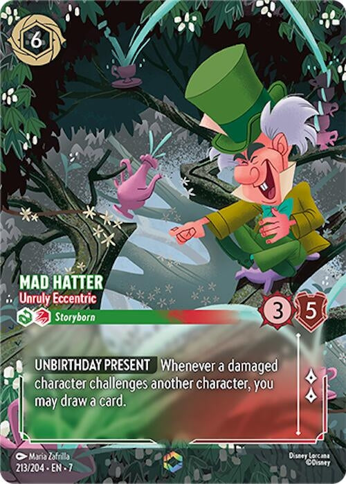 Image for Mad Hatter - Unruly Eccentric (Enchanted) (213/204) (Archazia's Island) - Disney Lorcana