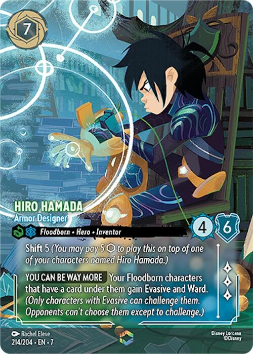 Image for Hiro Hamada - Armor Designer (Enchanted) (214/204) (Archazia's Island) - Disney Lorcana