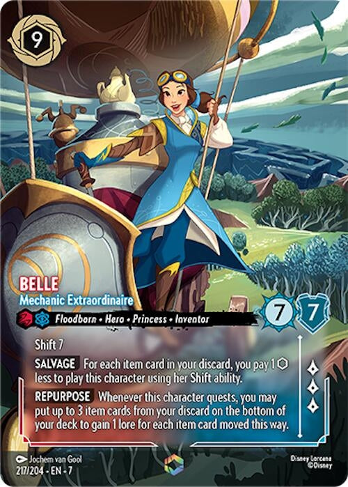 Image for Belle - Mechanic Extraordinaire (Enchanted) (217/204) (Archazia's Island) - Disney Lorcana
